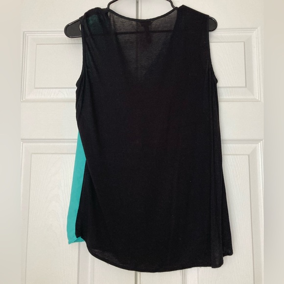 Teal Tank Blouse Sz Medium - Picture 2 of 3